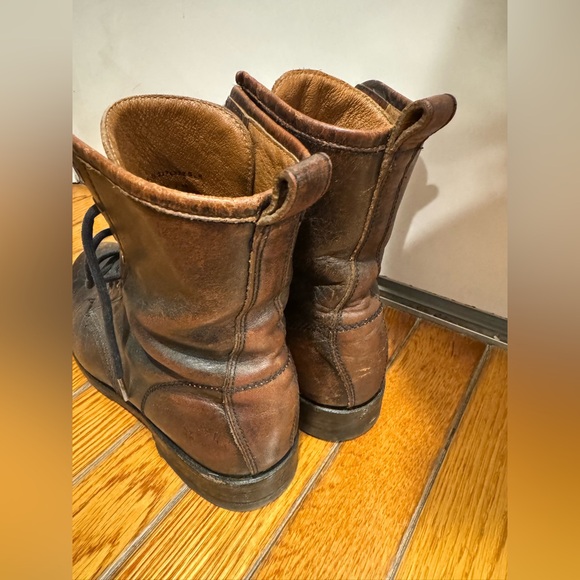 Frye Veronica leather lace up combat boots - Picture 15 of 16